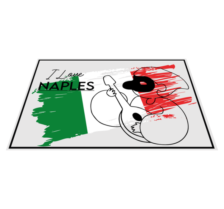 Tischset text i liebe neapel design - TenStickers