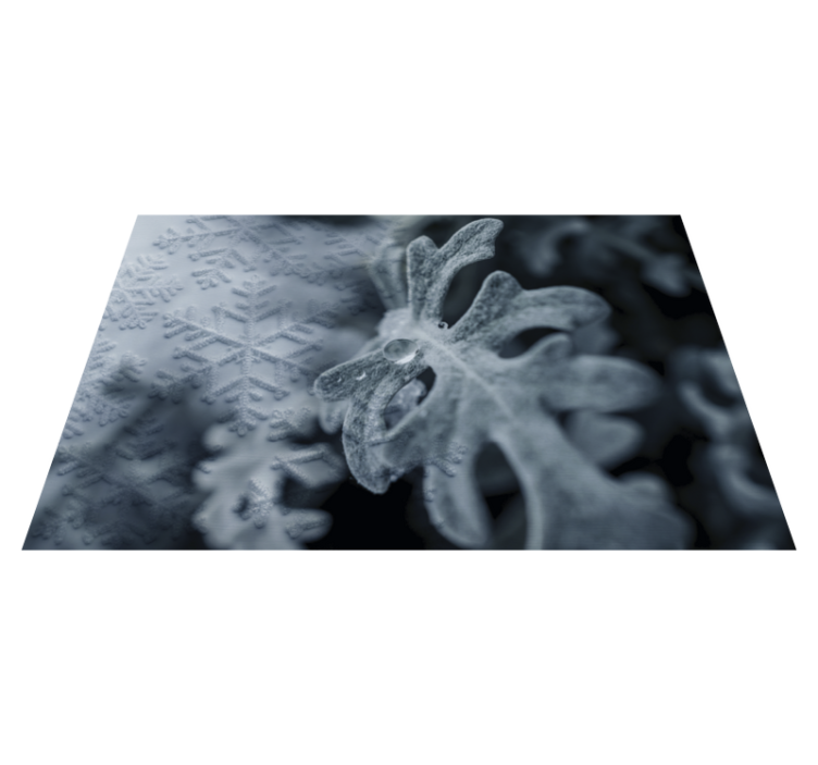 Tischset textur mit eleganten schneeflockenmustern - TenStickers