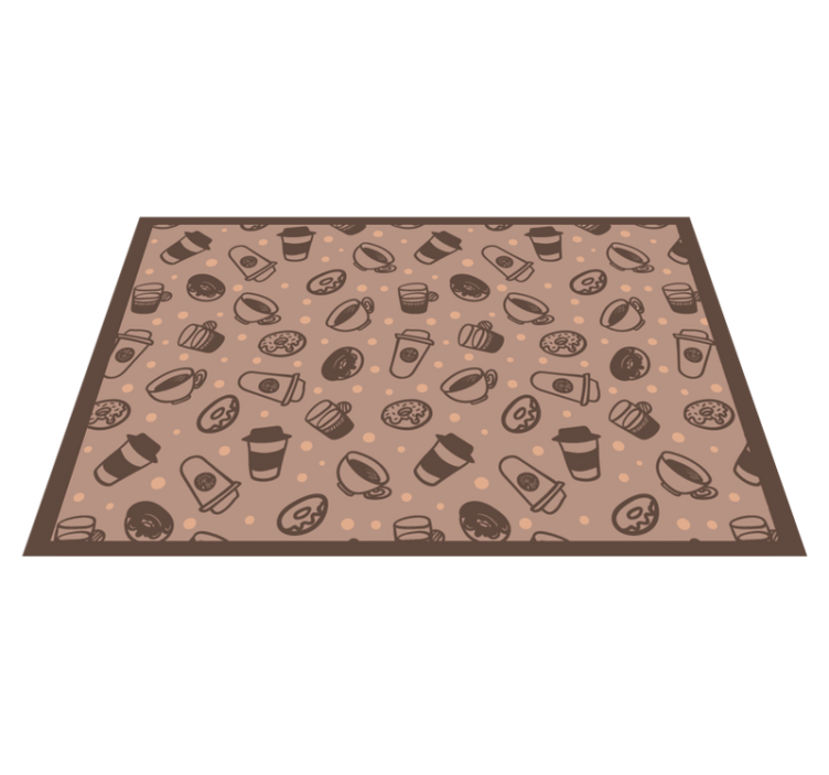 Tischsets originell Donuts und kaffee - TenStickers