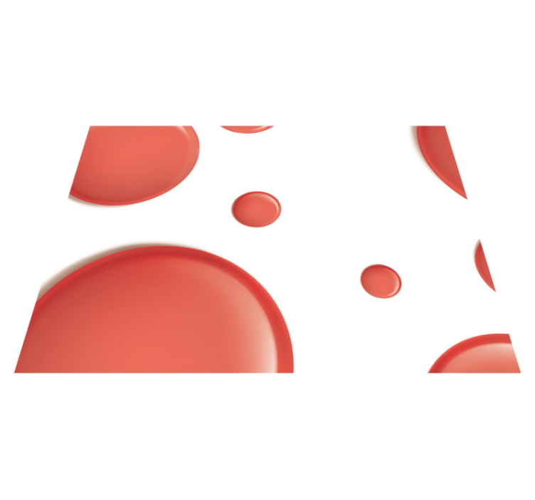 Tischset rot Rote moderne kreise - TenStickers