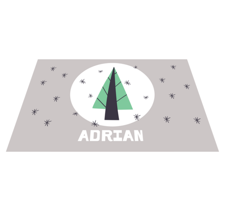 Tischset Weihnachten Personalisierter weihnachtsbaum - TenStickers