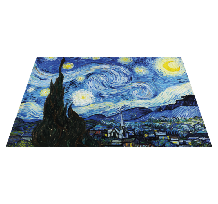 Tischsets originell Van goghs sternenklare nacht - TenStickers