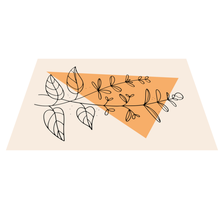 Tischsets originell im floralen abstrakten design - TenStickers