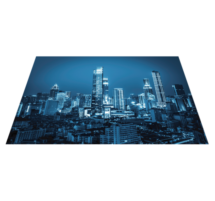 Tischset modern mit stadtansicht skyline - TenStickers