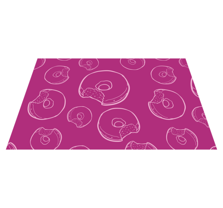 Tischsets originell mit buntem donut-muster - TenStickers