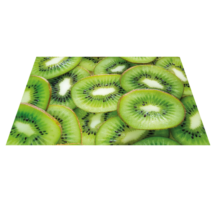 Tischset textur frische kiwi scheiben - TenStickers