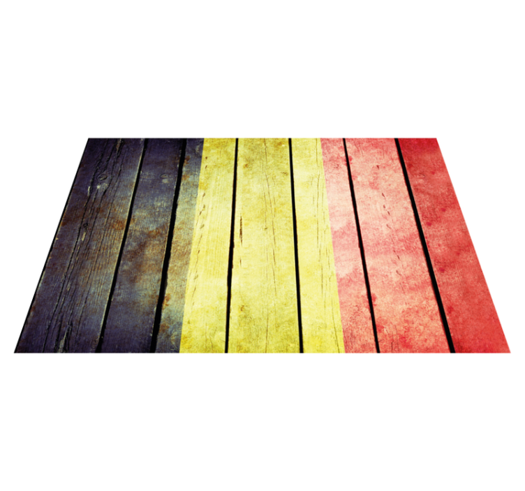 Tischset textur bunte holzplanke - TenStickers