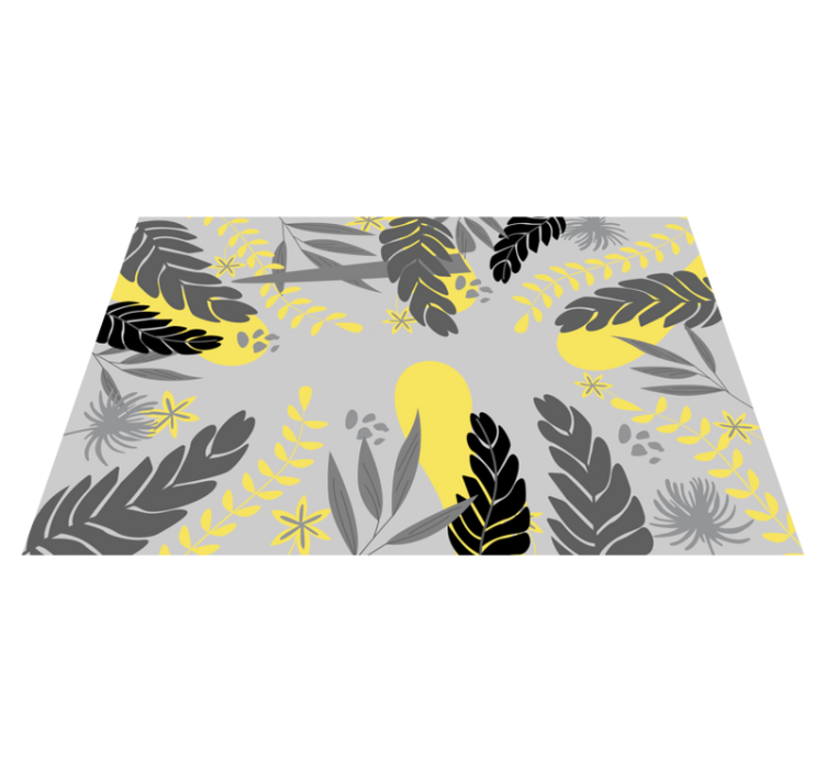 Tischset textur botanisches blatt design - TenStickers