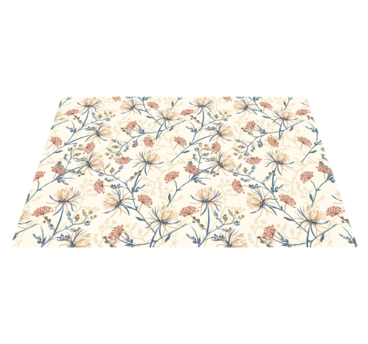 Tischset modern Vintage-blumen-set - TenStickers