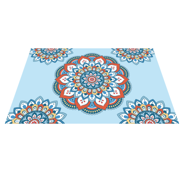 Tischsets originell mit lebhaftem mandala-motiv - TenStickers