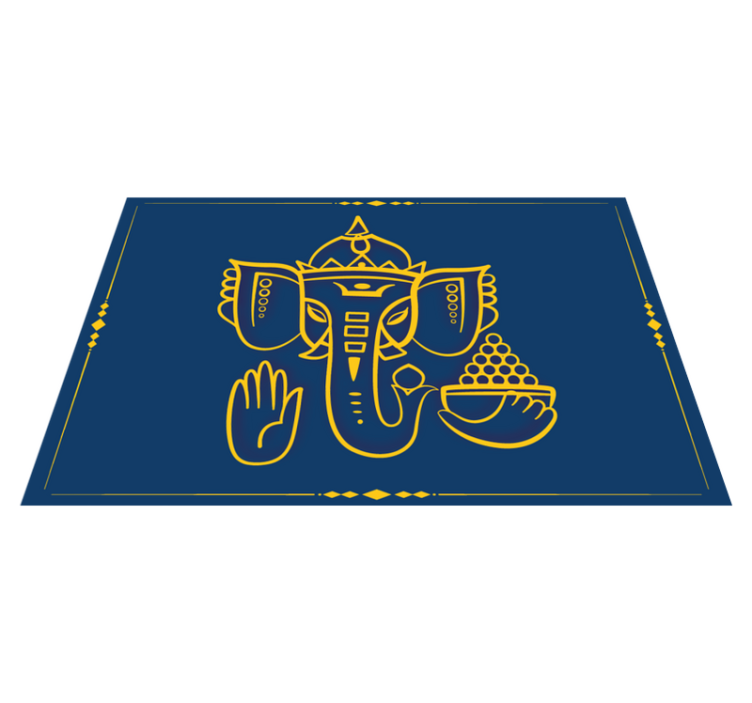 Tischsets originell im traditionellen ganesha-motiv - TenStickers