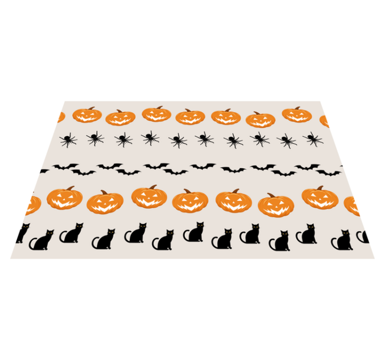 Tischset halloween kürbis spinne katze - TenStickers