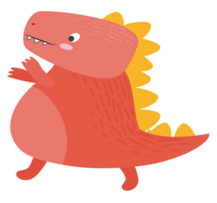 Tischset Kinder Verrückter dinosaurier - TenStickers