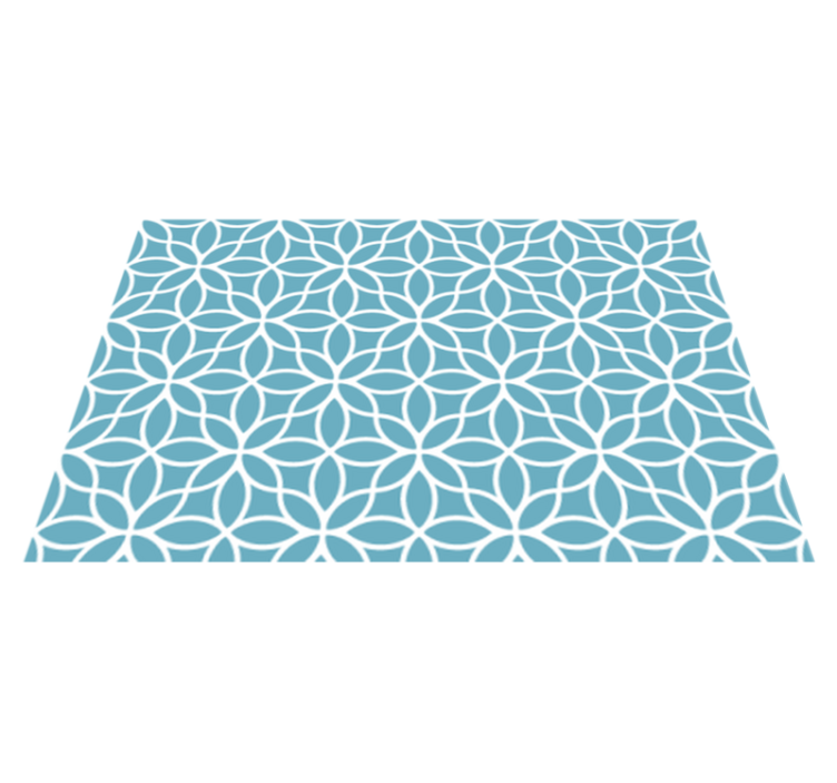 Tischset textur mit geometrischem blumenmuster - TenStickers