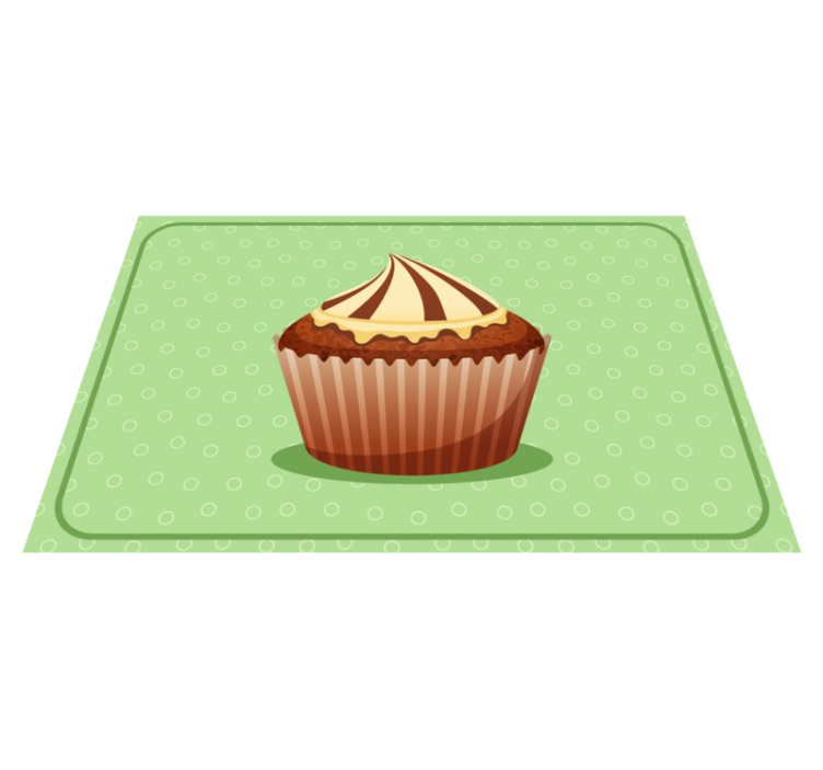 Tischsets originell mit cupcake grafik - TenStickers