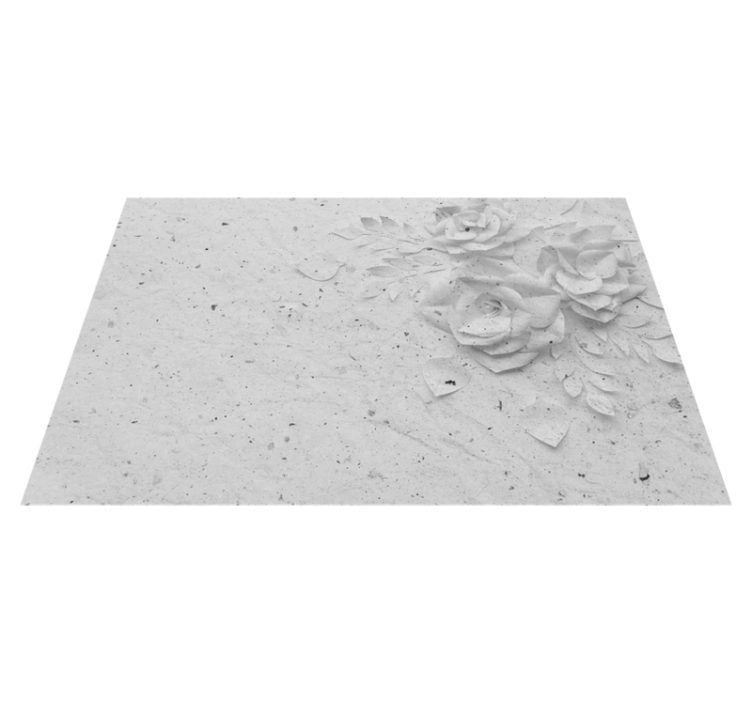 Tischset textur mit elegantem floralem relief - TenStickers