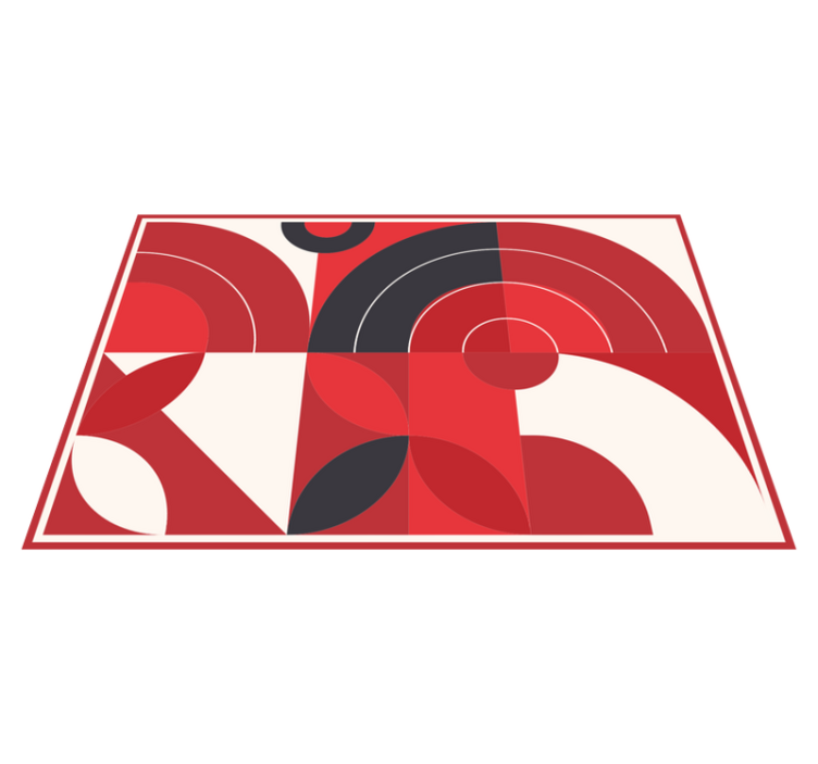 Tischset modern mit lebendigen geometrischen formen - TenStickers