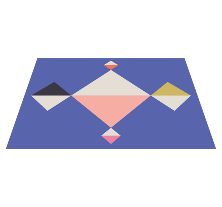 Tischset modern geometrische farbfelder - TenStickers