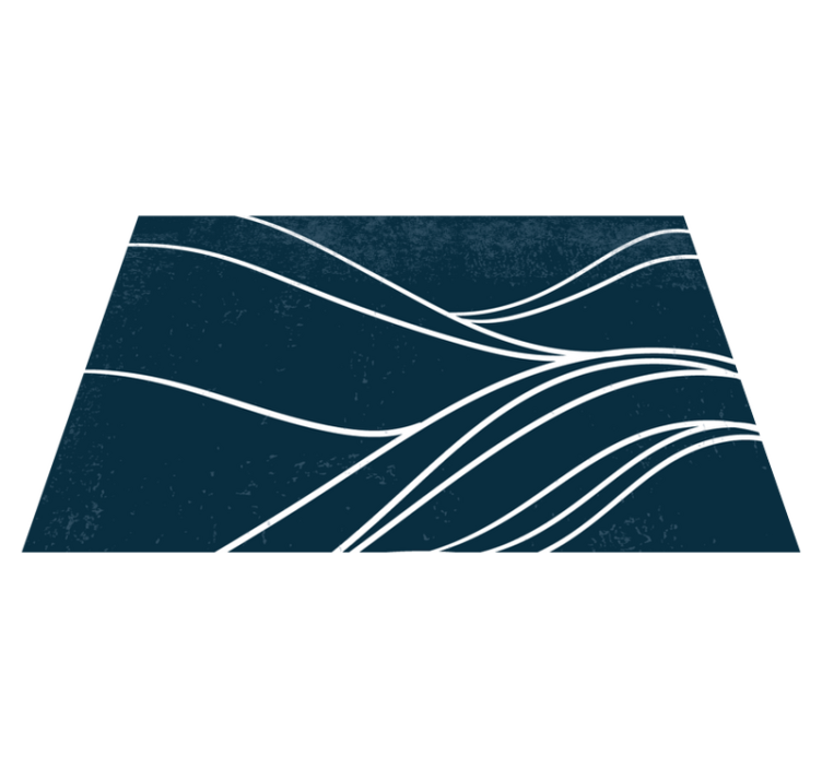 Tischset modern mit elegantem wellenmuster - TenStickers