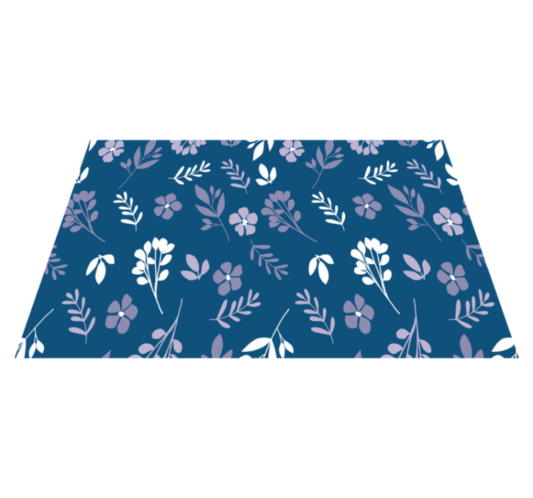 Tischset textur mit botanischem blumenmuster - TenStickers