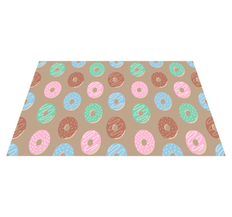 Tischsets originell mit lebhaftem donut-motiv - TenStickers