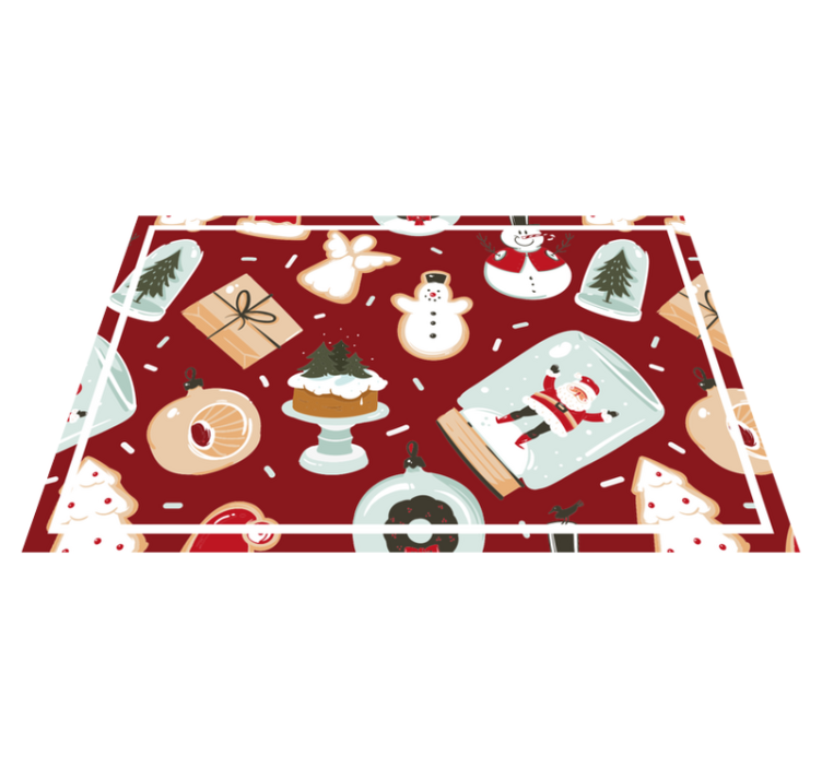Tischset weihnachten mit festlichen motiven - TenStickers