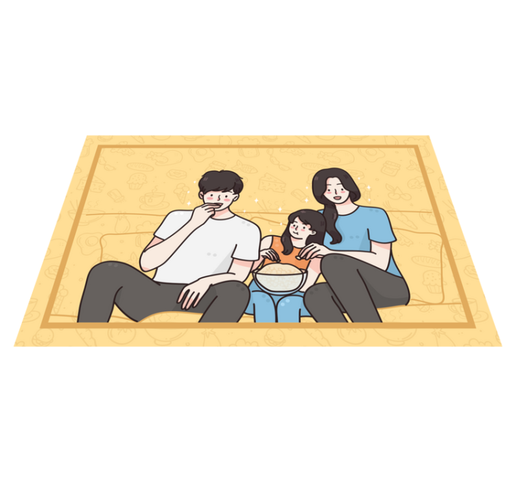 Tischset kinder für die familie beim snacken - TenStickers