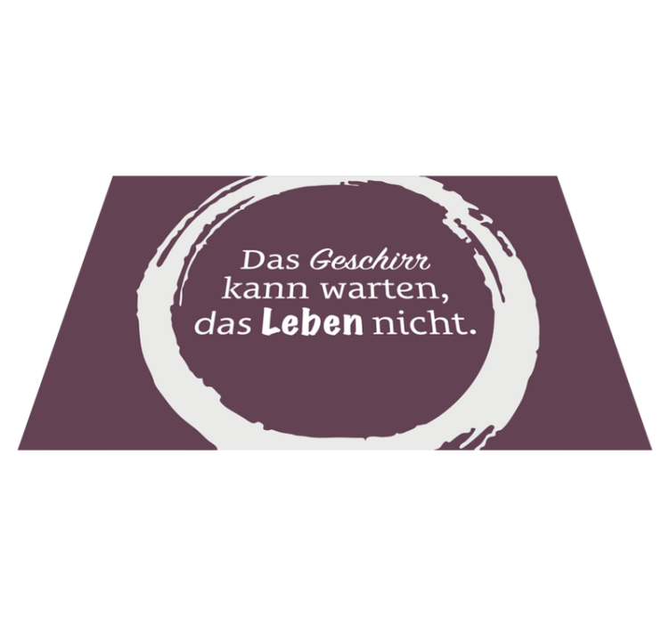 Tischset Text Teller können warten - TenStickers