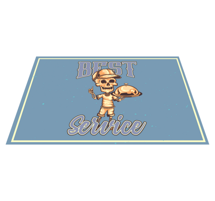 Tischsets originell skeleton kellner service - TenStickers