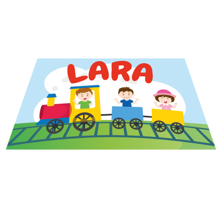 Tischset kinder mit zug illustration - TenStickers