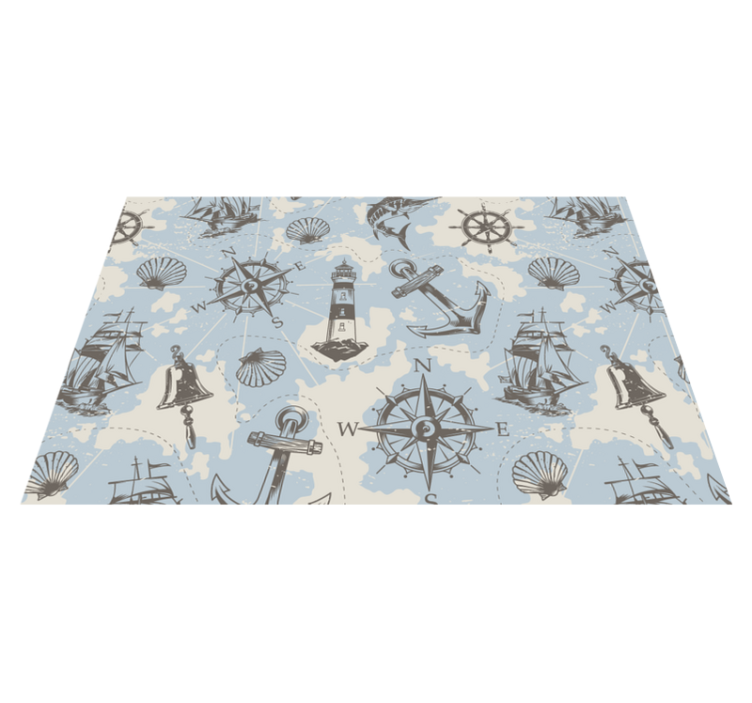 Tischset modern mit maritimem motiv - TenStickers