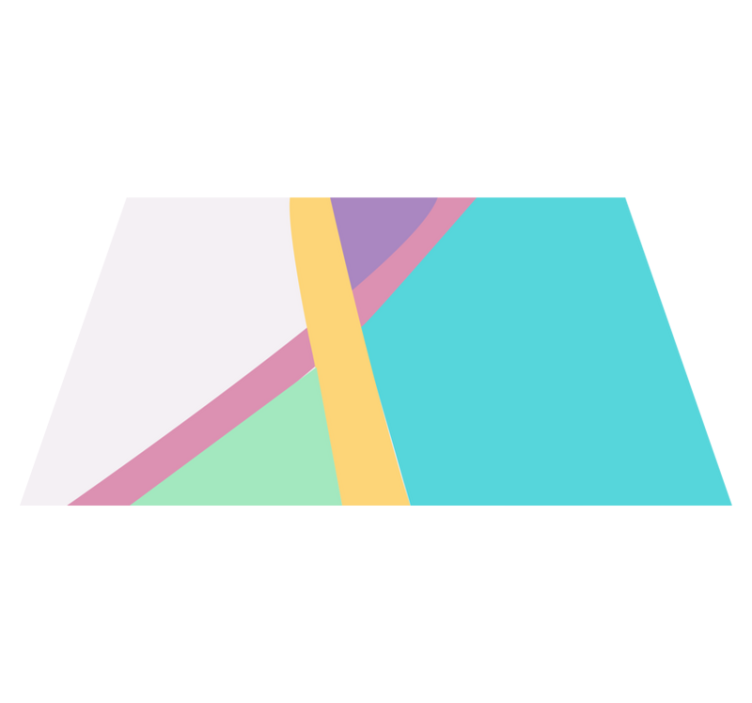 Tischset modern mit abstrakten bunten schichten - TenStickers