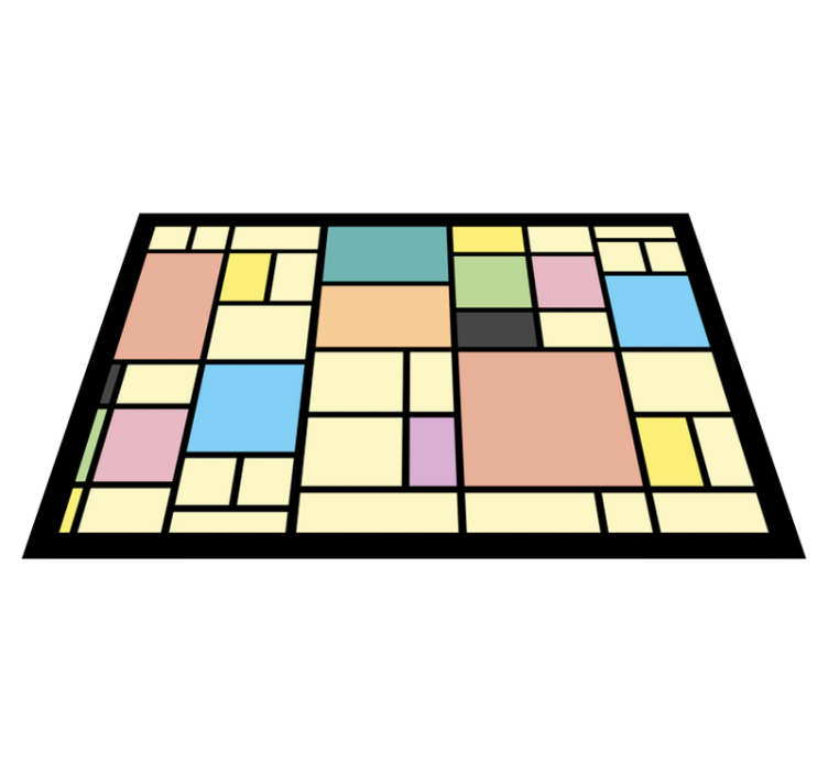 Tischset modern geometrisches abstraktes muster - TenStickers