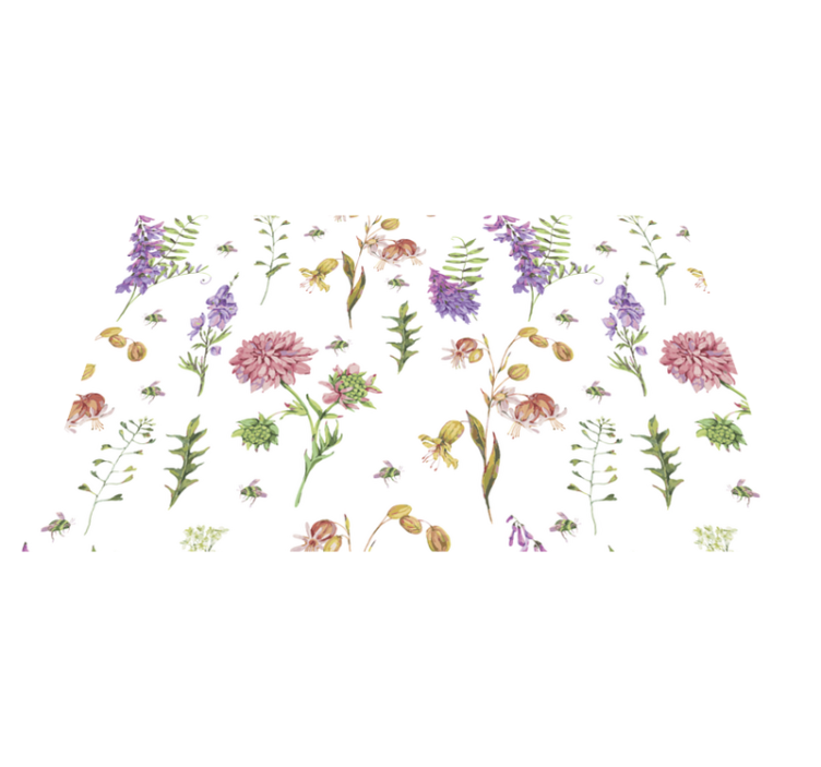 Tischsets originell mit floralem botanischen muster - TenStickers