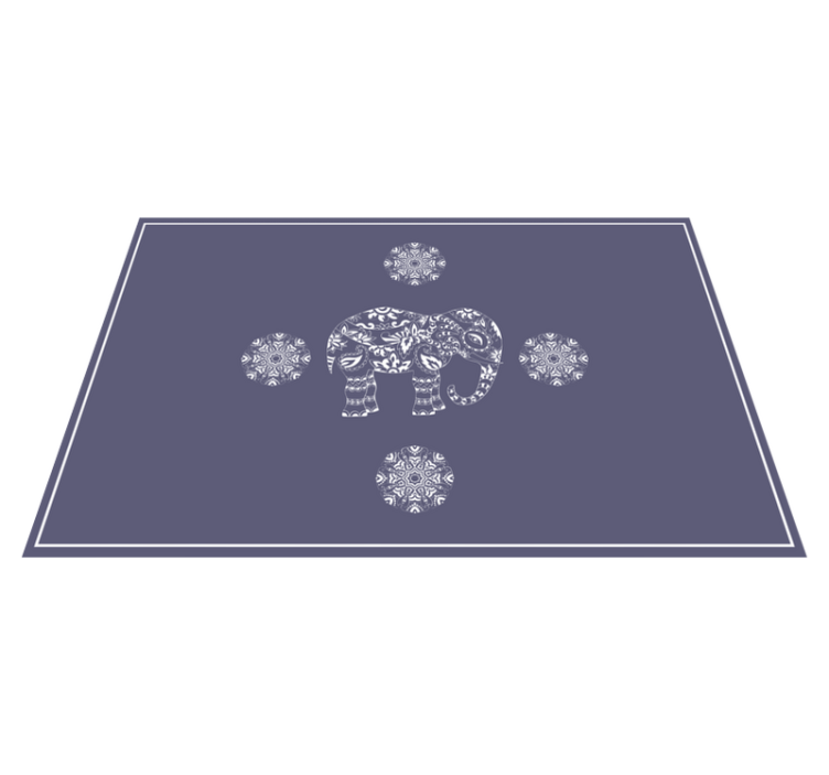 Tischsets originell mit elefantenmuster - TenStickers