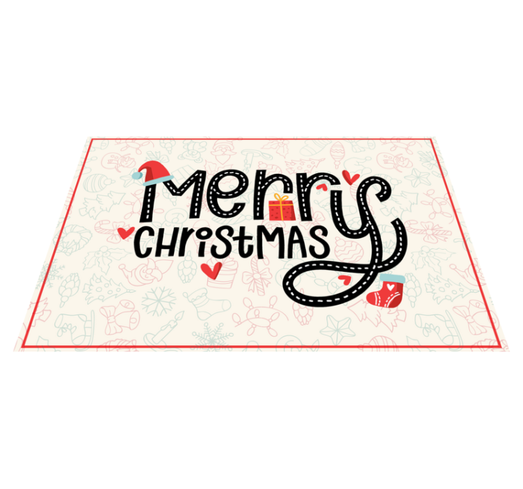 Tischset weihnachten frohe weihnachtsbotschaft - TenStickers