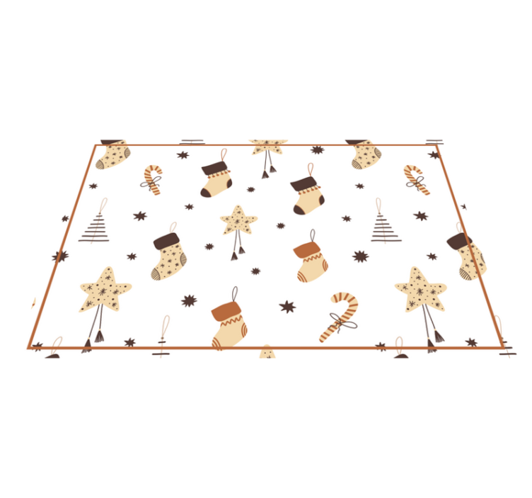 Tischset weihnachten mit festlichem strumpf-motiv - TenStickers