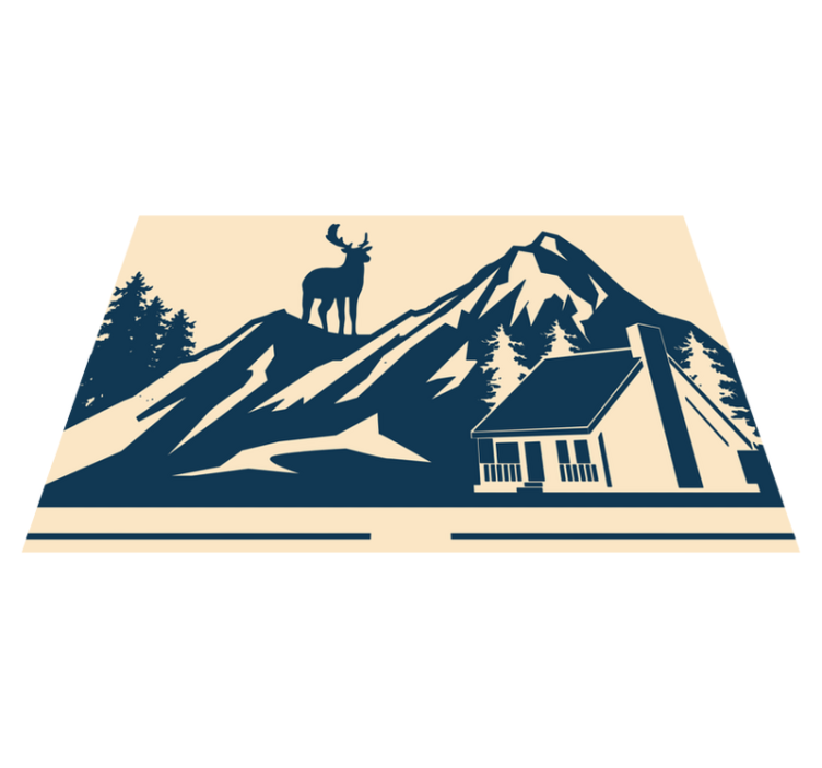 Tischsets originell grandiose berglandschaft - TenStickers