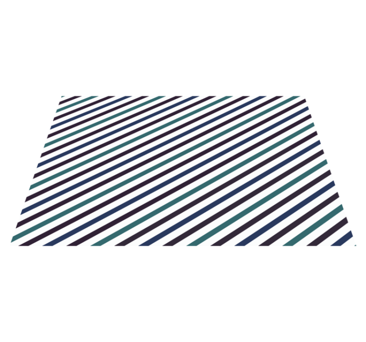 Tischset modern Blaue diagonale Streifen - TenStickers