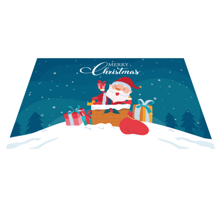 Tischset weihnachten weihnachtsgeschenke vom weihnachtsmann - TenStickers