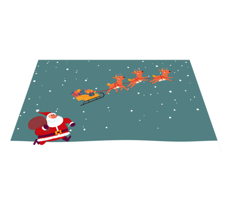 Tischset weihnachten nikolaus schlittenfahrt - TenStickers