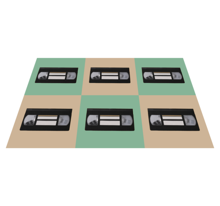 Tischsets originell im vintage vhs tape design - TenStickers