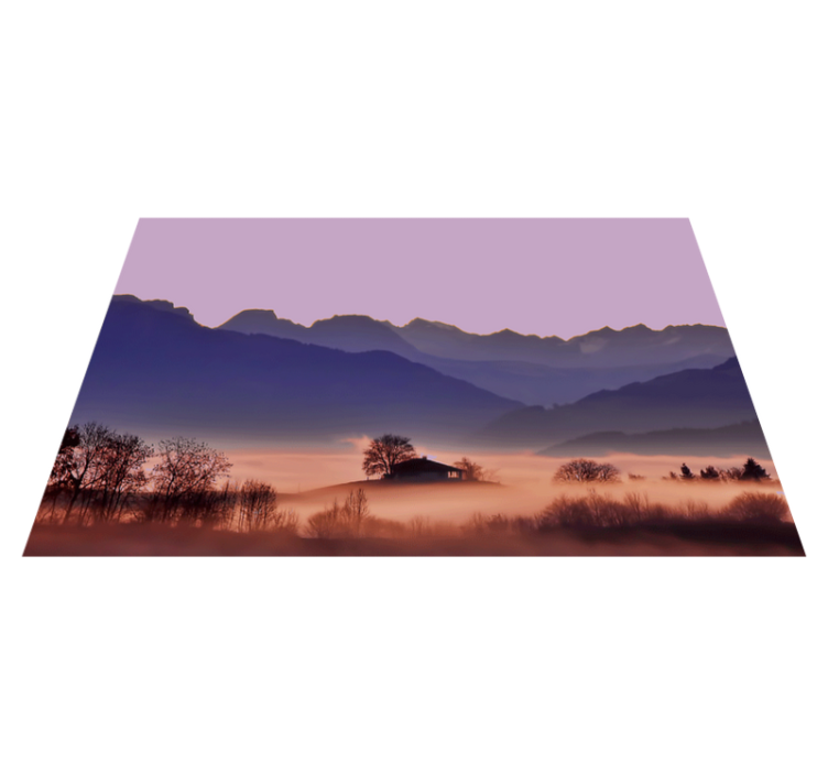 Tischset modern serene berglandschaft - TenStickers