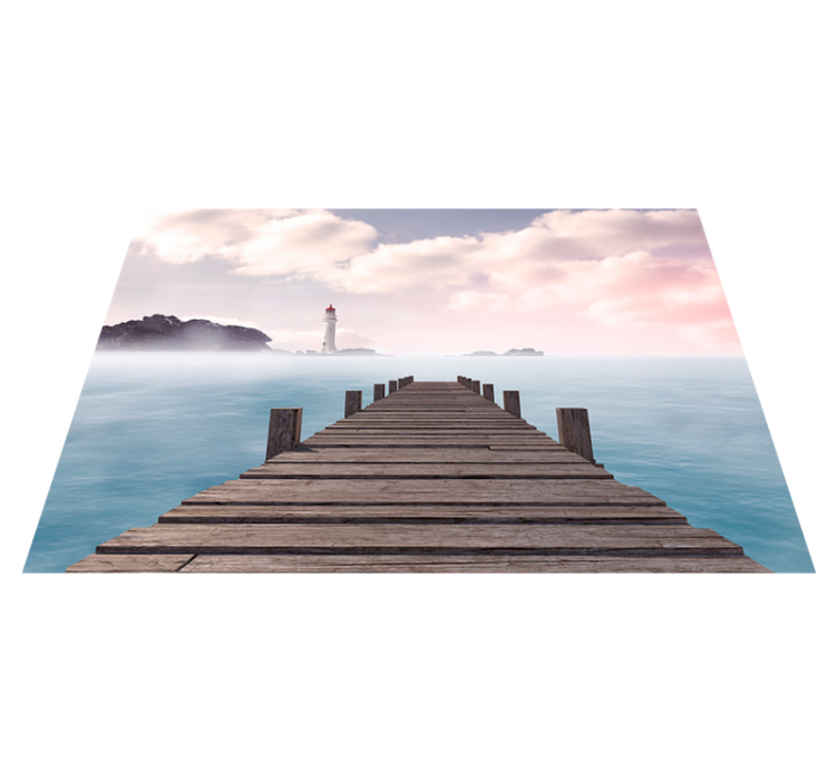 Tischset modern serene dock weg - TenStickers