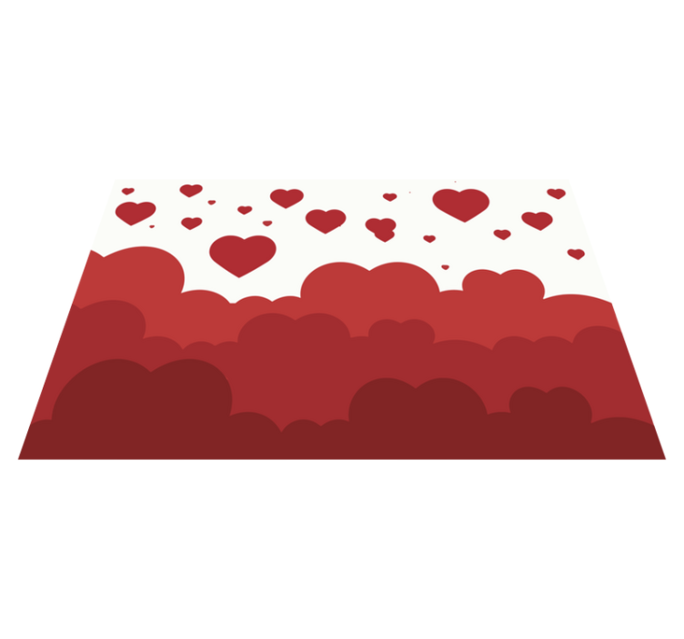 Tischsets originell herz wolkenmuster - TenStickers