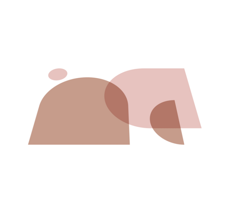 Tischset modern mit zeitgenössischen geometrischen formen - TenStickers