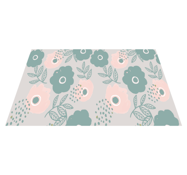 Tischset text mit floralem zitat hintergrund - TenStickers