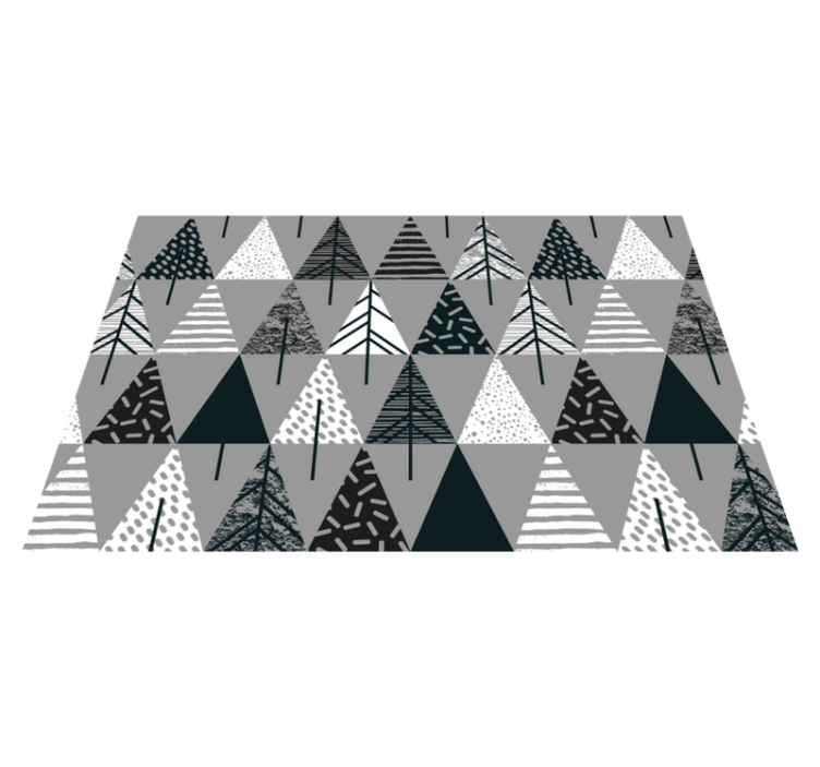 Tischset weihnachten mit stilisiertem tannenbaum-muster - TenStickers