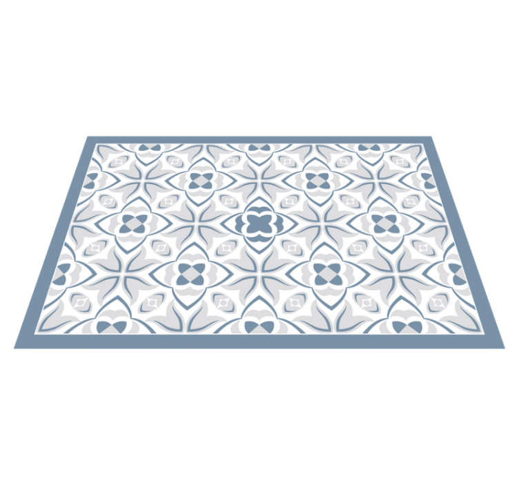 Tischset textur mit filigranem blumenmuster - TenStickers