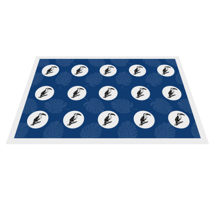 Tischsets originell mit tropischem vogelmotiv - TenStickers